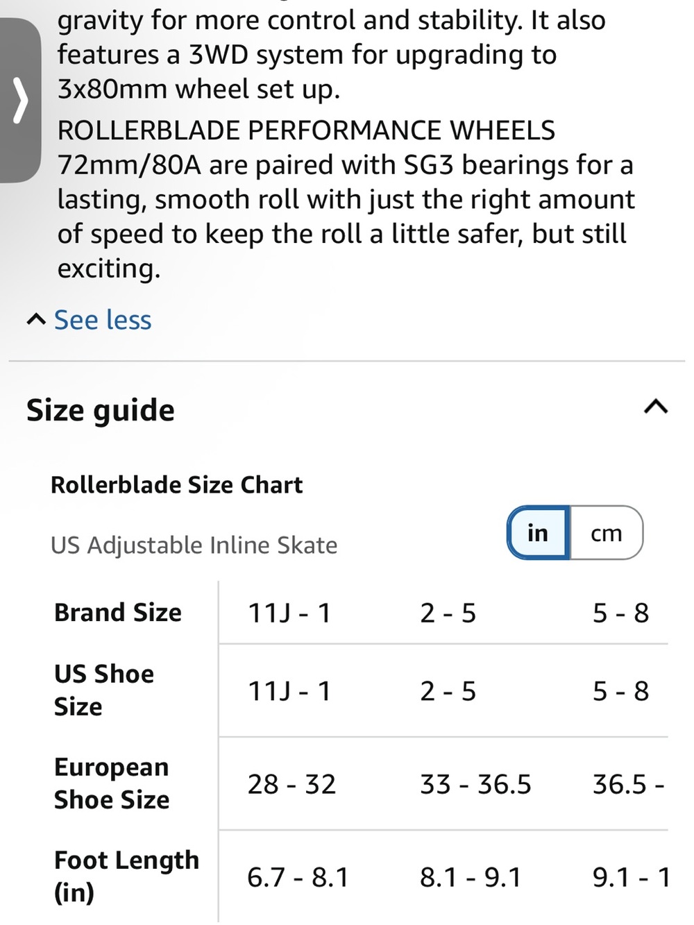 Rollerblade Microblade Adjustable Inline Skates - Picture 9 of 10